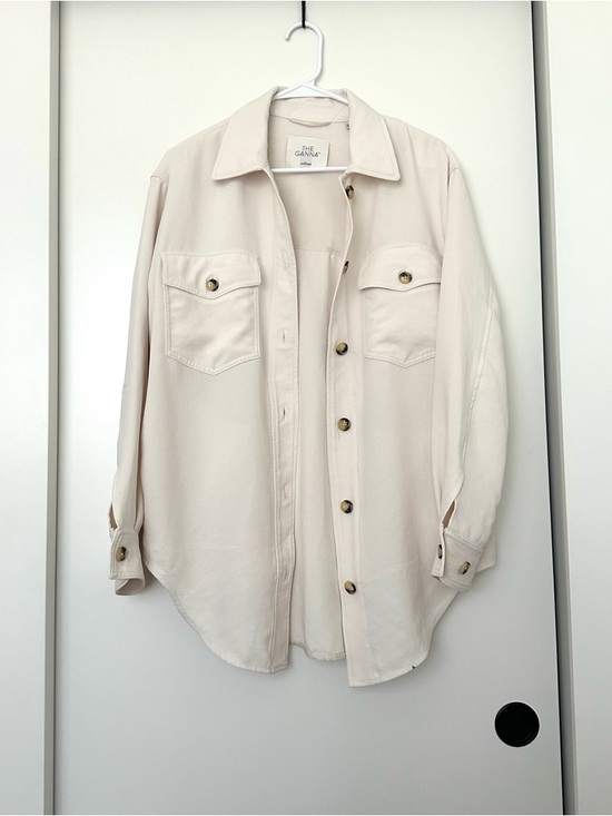 Wilfred Cream Collared Shacket - Picture 4 of 9